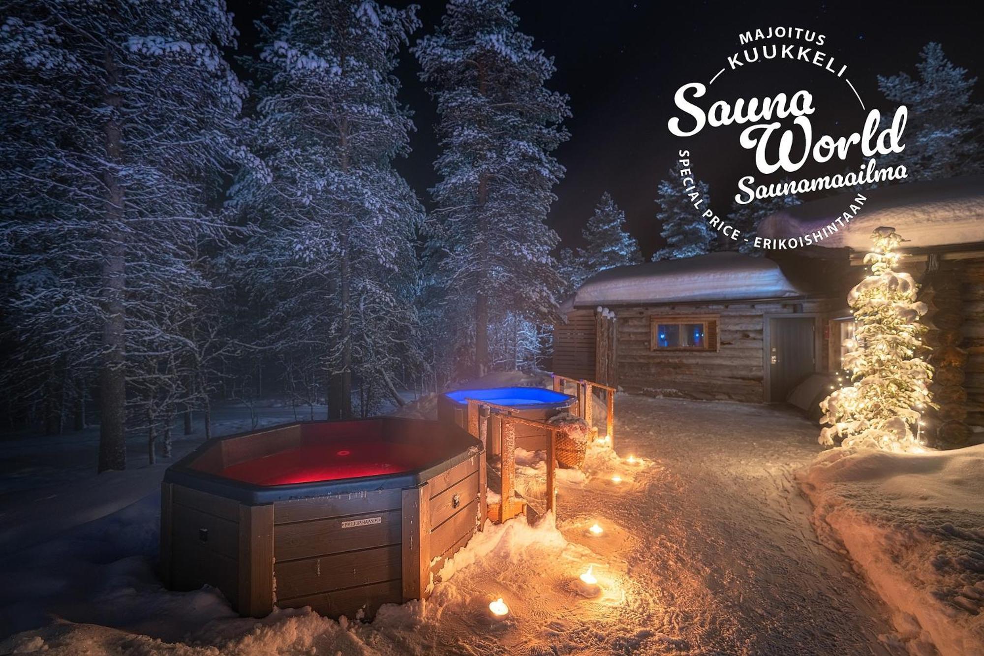 Kuukkeli Log Houses Aurora Cabin - Jaspis Saariselka Exteriér fotografie