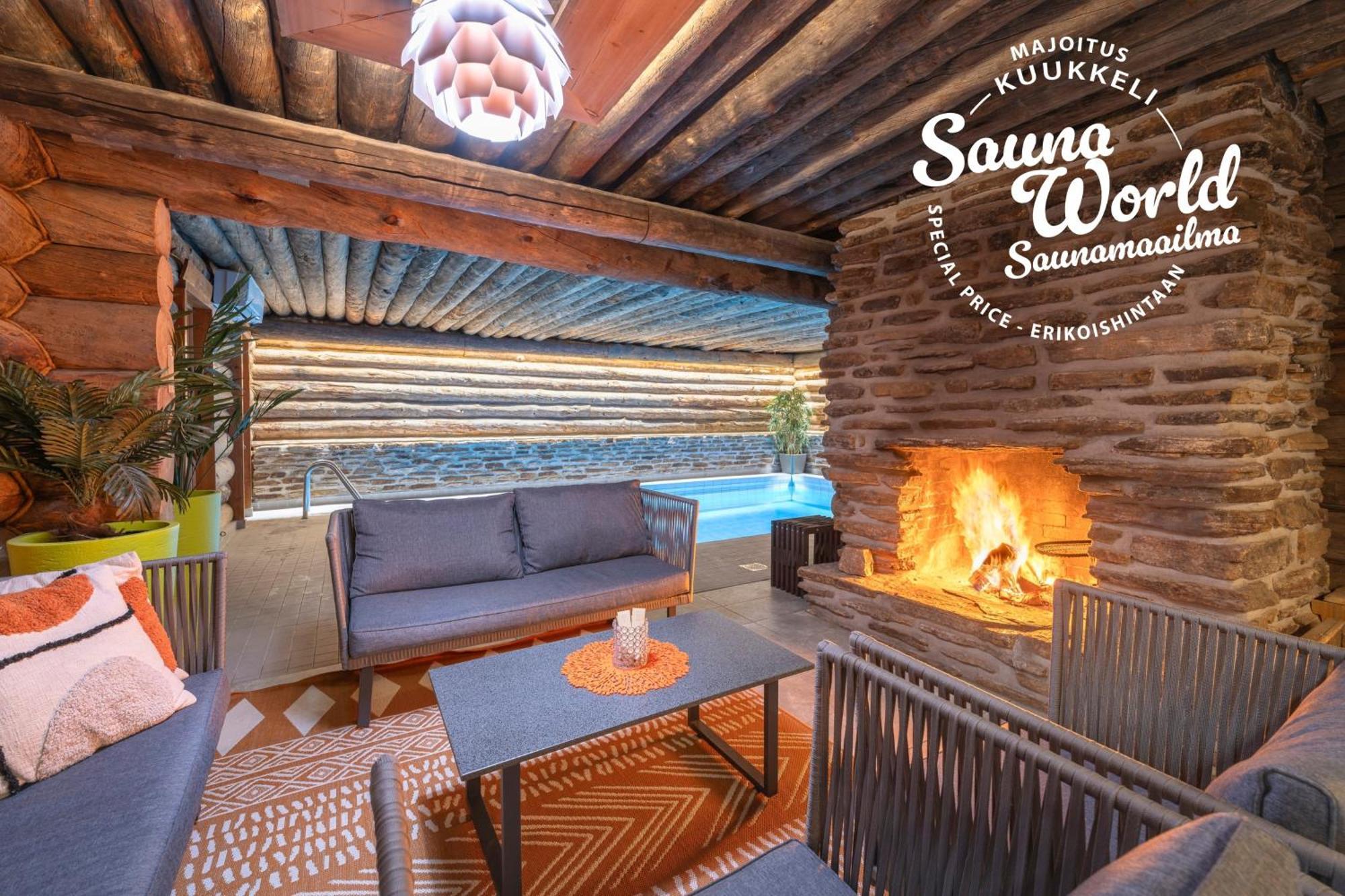 Kuukkeli Log Houses Aurora Cabin - Jaspis Saariselka Exteriér fotografie