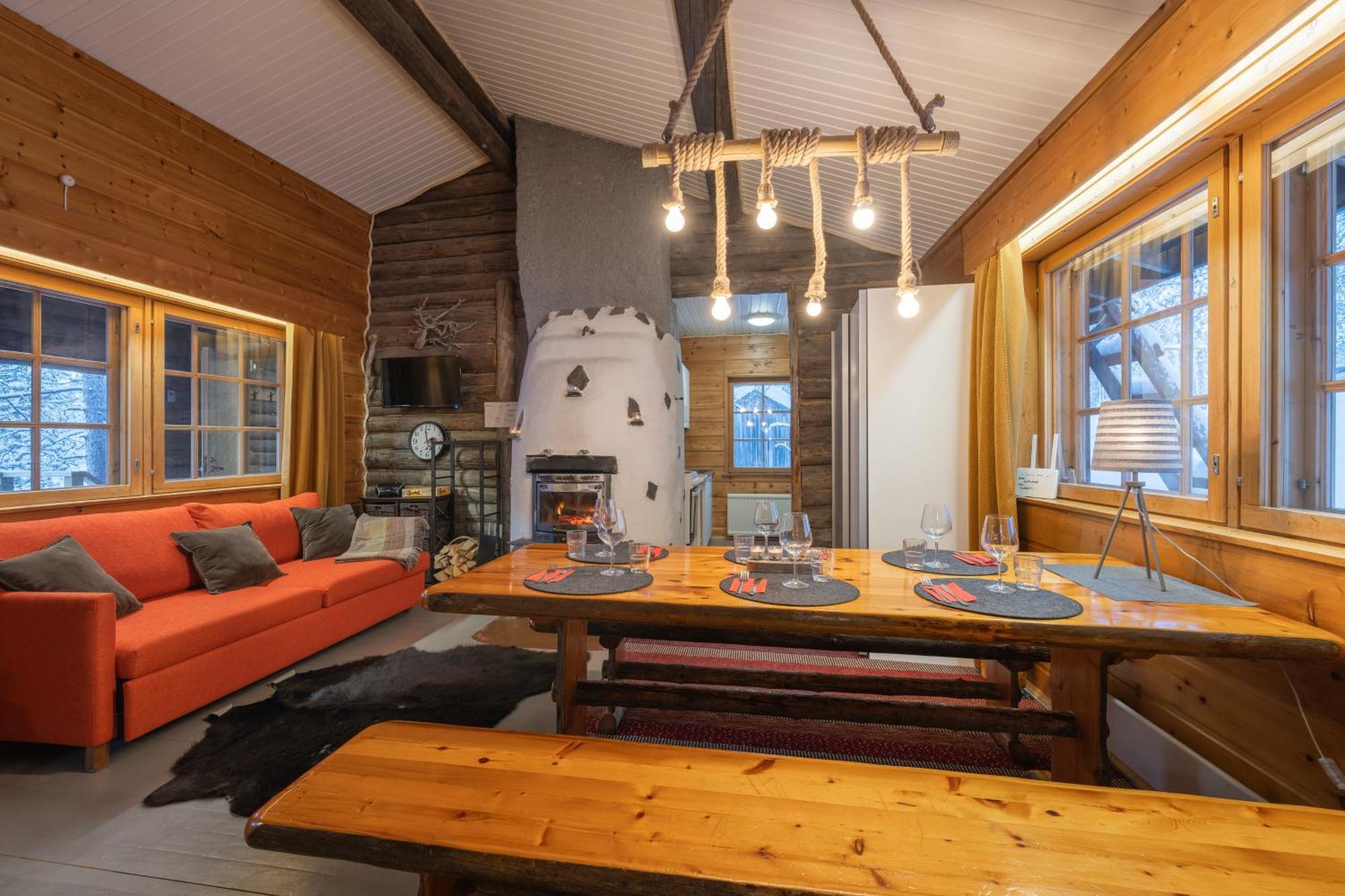 Kuukkeli Log Houses Aurora Cabin - Jaspis Saariselka Exteriér fotografie