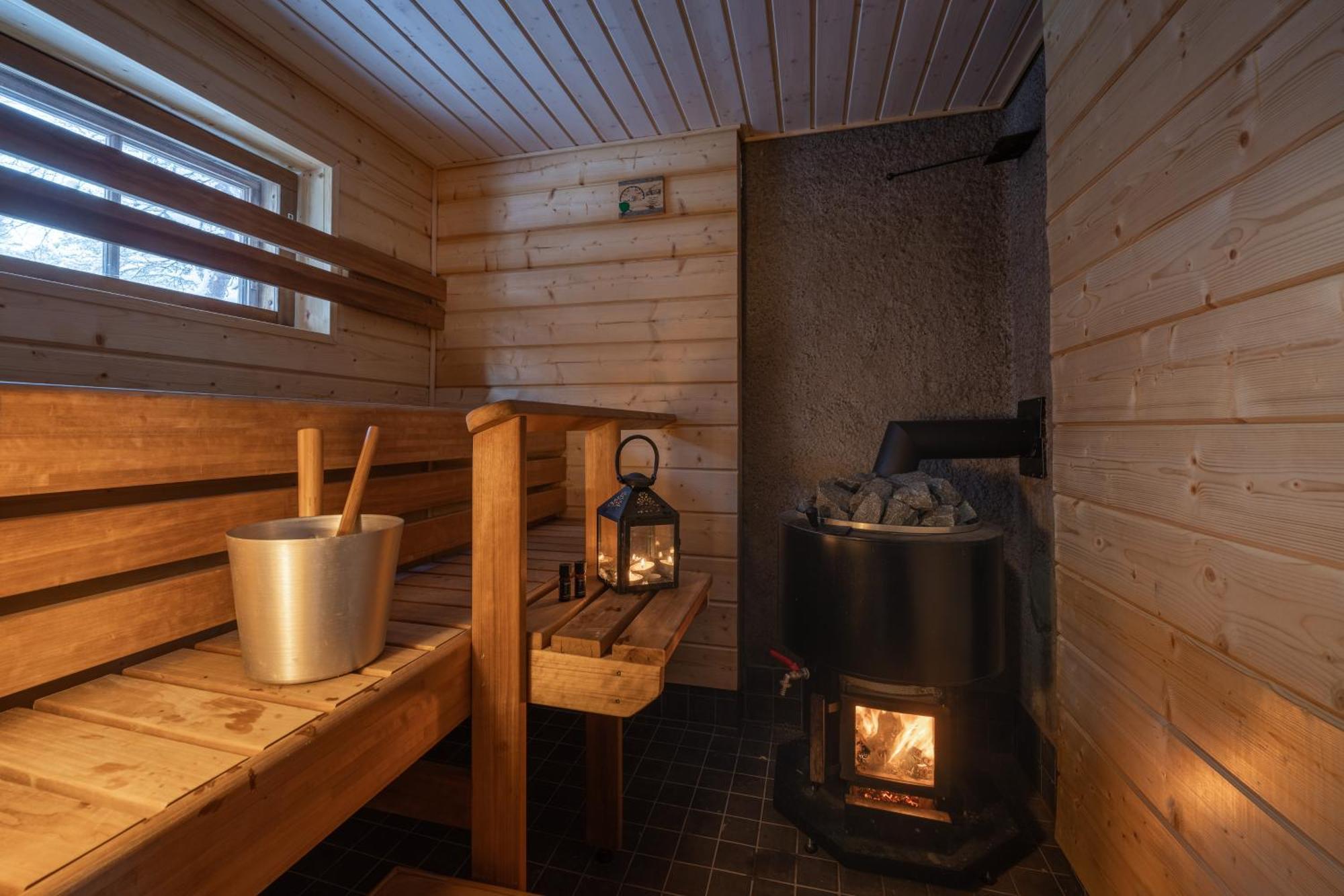 Kuukkeli Log Houses Aurora Cabin - Jaspis Saariselka Exteriér fotografie