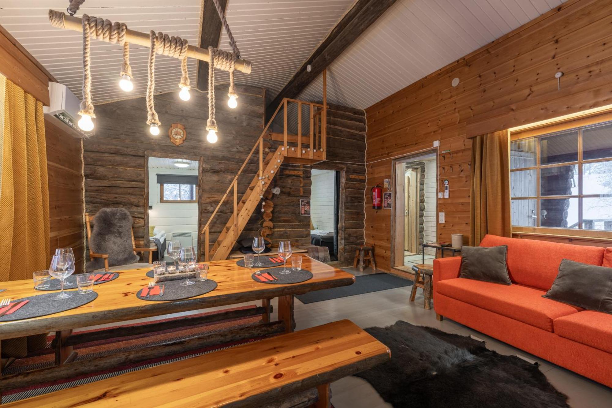 Kuukkeli Log Houses Aurora Cabin - Jaspis Saariselka Exteriér fotografie