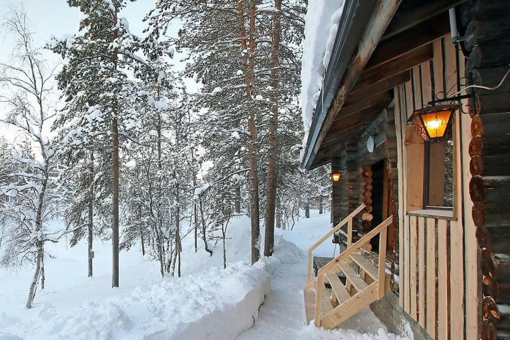 Kuukkeli Log Houses Aurora Cabin - Jaspis Saariselka Exteriér fotografie